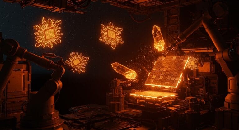 Manufactura espacial de semiconductores ultrapuros innovadora con tecnología avanzada y oportunidades para startups LATAM.