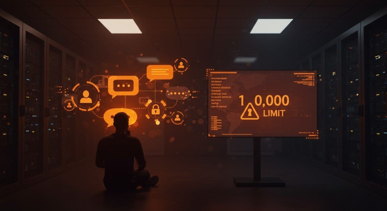 Impacto del límite de 10,000 mensajes en Mattermost para comunidades tecnológicas autoalojadas y opciones de licenciamiento.