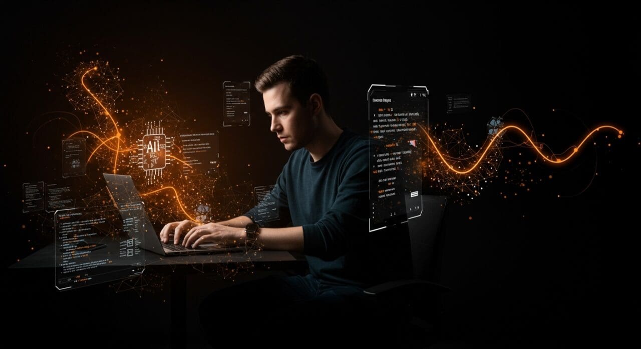 Emprendedor utilizando modelos locales de IA para codificación eficiente y reducción de costos en tecnología startup.