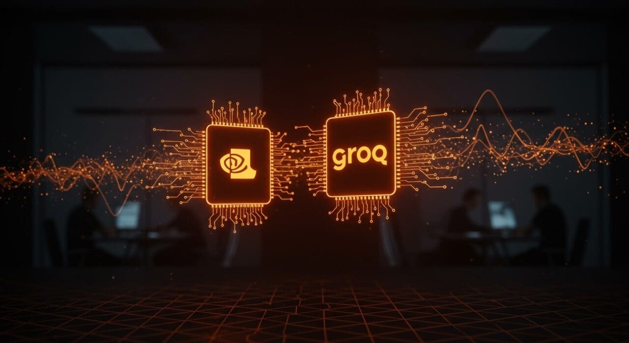 Acuerdo tecnológico entre Nvidia y Groq para desarrollo de chips de inteligencia artificial personalizada en hardware IA.