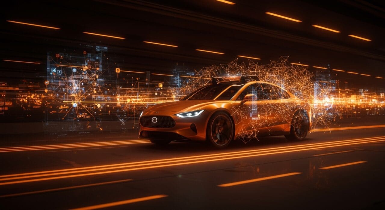 Modelo de IA abierta de Nvidia aplicada a autos autónomos, destacando innovación en inteligencia artificial para movilidad autónoma.