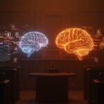 Disputa legal entre The New York Times y Perplexity sobre derechos de autor y demandas en IA, ilustrando tendencias legales de 2025 en startups de inteligencia artificial.