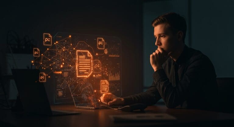 Benchmark de IA documental OfficeQA de Databricks mostrando baja precisión en automatización de documentos en entorno empresarial.