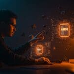 Desarrollador analizando optimizaciones de compiladores para C++ y arquitecturas ARM y x86-64 en ambiente tecnológico moderno.