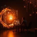 Brecha de seguridad en datos personales de retail, ilustrando la vulnerabilidad y ciberseguridad en startups tech.