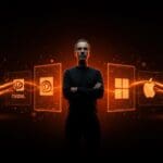 Peter Thiel analizando estrategias de inversión en Nvidia, Microsoft y Apple en el mercado tecnológico enfocado en inteligencia artificial.