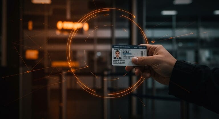 Viajero con REAL ID en aeropuerto simbolizando el requisito obligatorio para vuelos domésticos en EE.UU. desde mayo 2025.