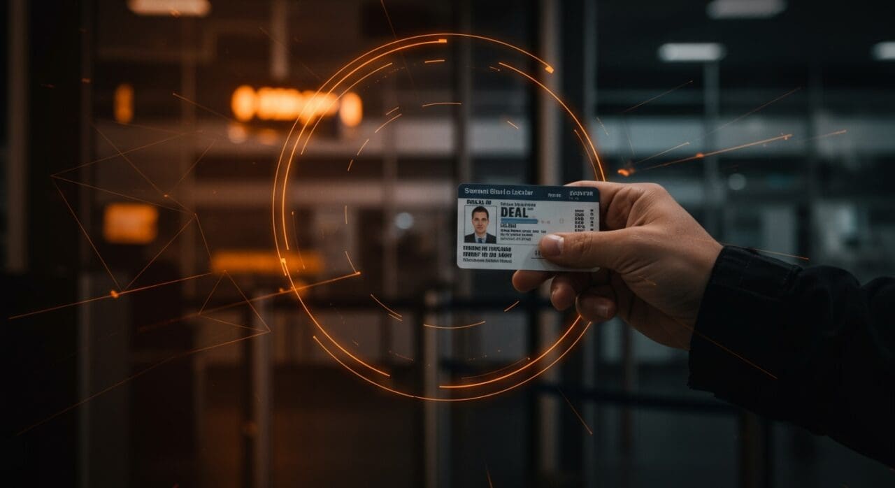 Viajero con REAL ID en aeropuerto simbolizando el requisito obligatorio para vuelos domésticos en EE.UU. desde mayo 2025.
