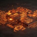 Reconstrucción del SDK perdido de VisiCorp Visi On con metáforas visuales de ingeniería inversa y software legacy en estilo Ecosistema Startup.