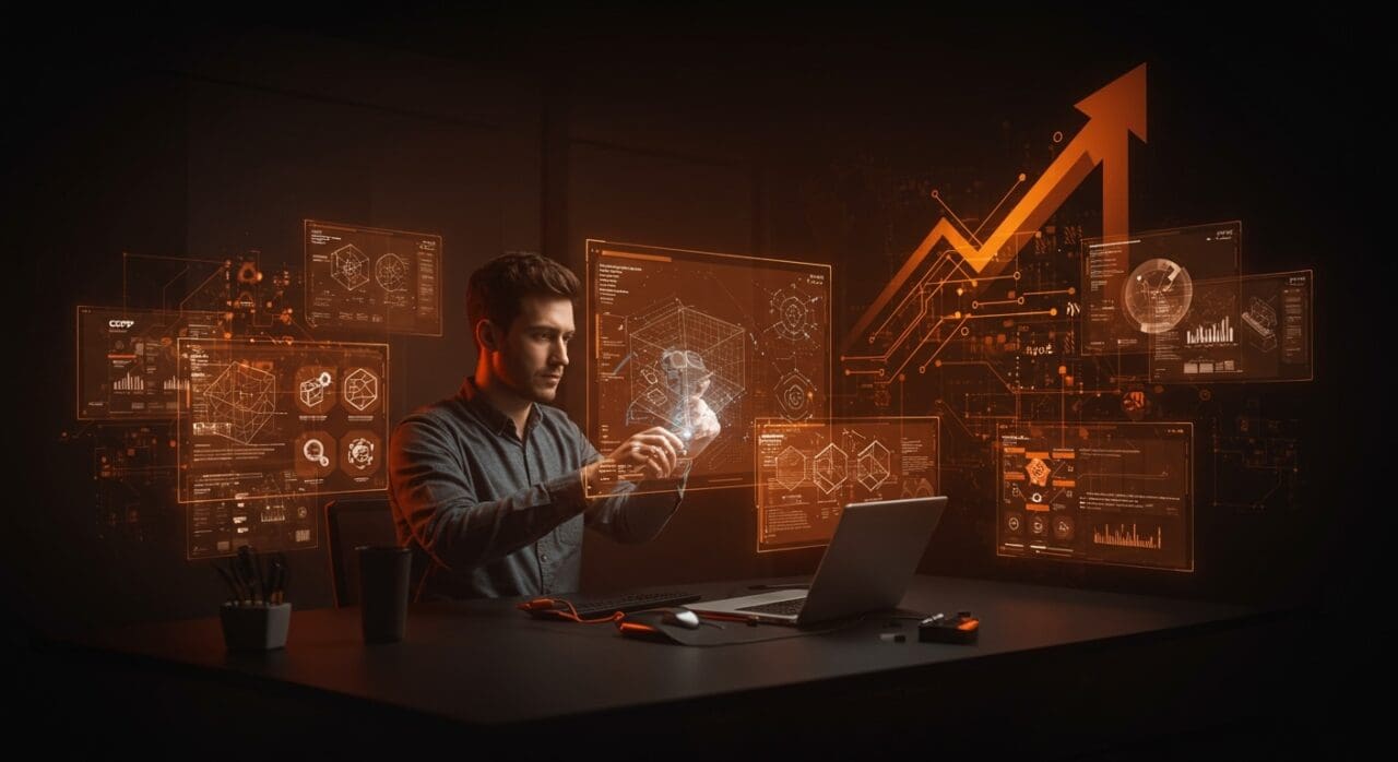 Herramientas CAD y 3D para startups tecnológicas, destacando automatización y escalabilidad con configuradores y SAP CPQ.