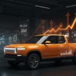 Estrategia de movilidad de Rivian con tecnología y servicios, mostrando colaboración de founders LATAM en innovación y tendencias tecnológicas.