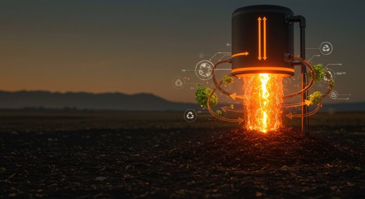 Smart Reactor chileno automatizando la transformación de residuos orgánicos en regeneración de suelos, integrando biotecnología y economía circular.