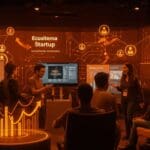 Startups latinoamericanas en South Summit Brazil 2026 conectando para networking, mentoría y acceso a funding en un ambiente tecnológico e innovador.