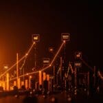 Visualización futurista de SpaceX alcanzando una valoración de 800 mil millones de dólares mediante venta secundaria privada en el mercado de startups.