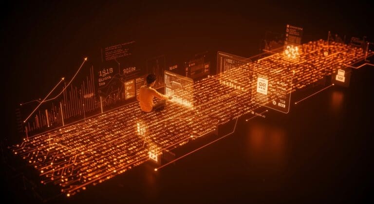 Visualización de optimización y escalabilidad en bases de datos con SQLite logrando más de 100k TPS en entornos SaaS.
