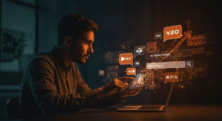 Startup chilena impulsando visibilidad en IA conversacional para pymes con SearchBrand.ai en marketing digital y optimización AEO.