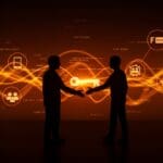 Cambio de propietario en Syncthing-Android ilustrado con colaboración y gobernanza open source en desarrollo comunitario.