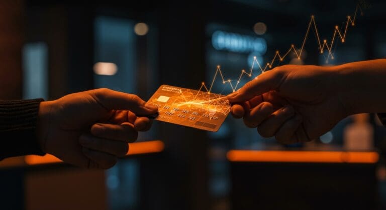 Intercambio de tarjeta de regalo representando riesgos legales y fraude en fintech y retail con enfoque en pagos alternativos y regulación en LATAM.