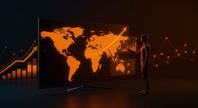 Smart TV con representación digital de expansión en Europa y Latinoamérica impulsada por financiación startup tech.