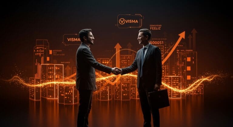 Acuerdo de adquisición de Comunidad Feliz por Visma resaltando el crecimiento del SaaS en Latinoamérica y oportunidades de funding en startups tecnológicas.