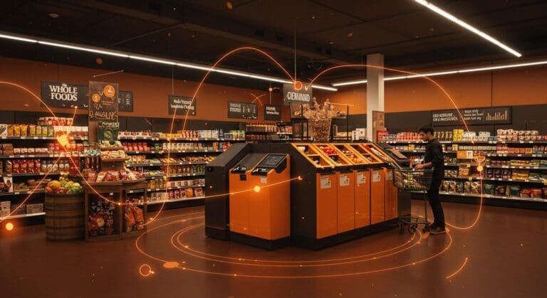 Innovadora tecnología smart bins de Mill en Whole Foods para reducir food waste y promover sostenibilidad en retailtech.