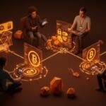 Startup colaborando con tecnología de pagos en criptomonedas y chat encriptado en ecosistema fintech LATAM.