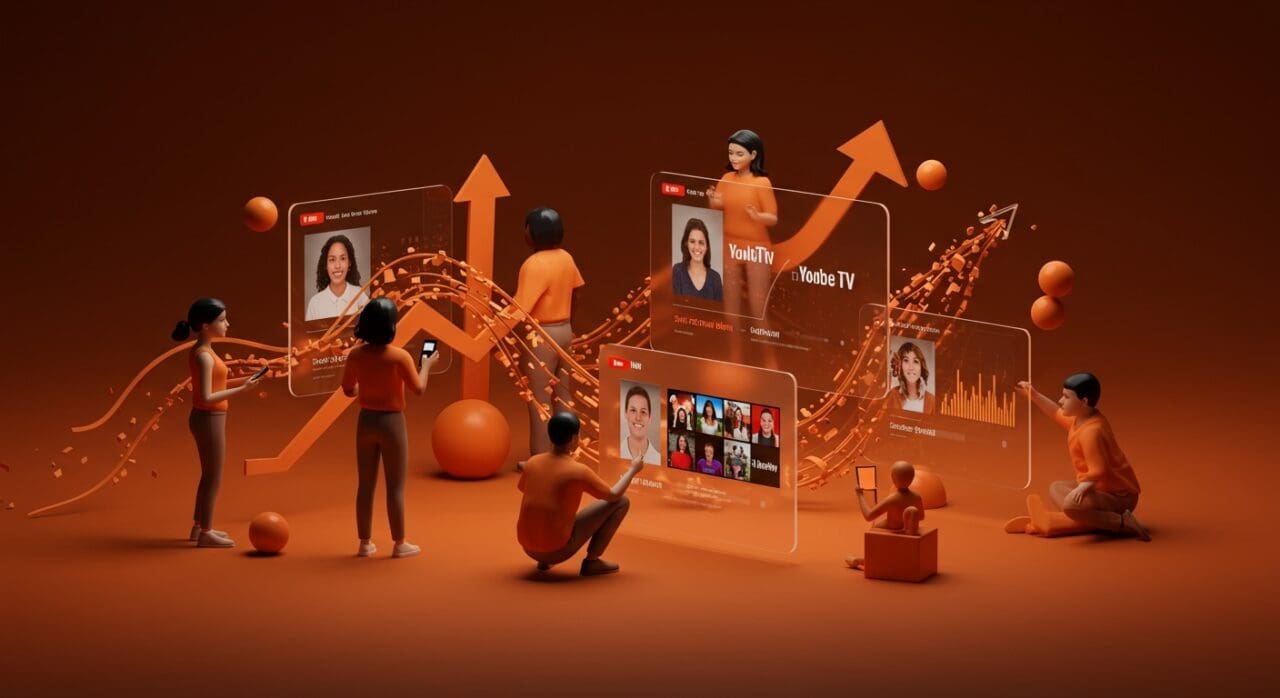 Interacción con planes de suscripción por género en YouTube TV mostrando flexibilidad y tendencias en contenido digital.