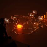 Inversión en startups en Alicante destacada en un mapa digital de España con metáforas de flujo de funding y ecosistema emprendedor local.