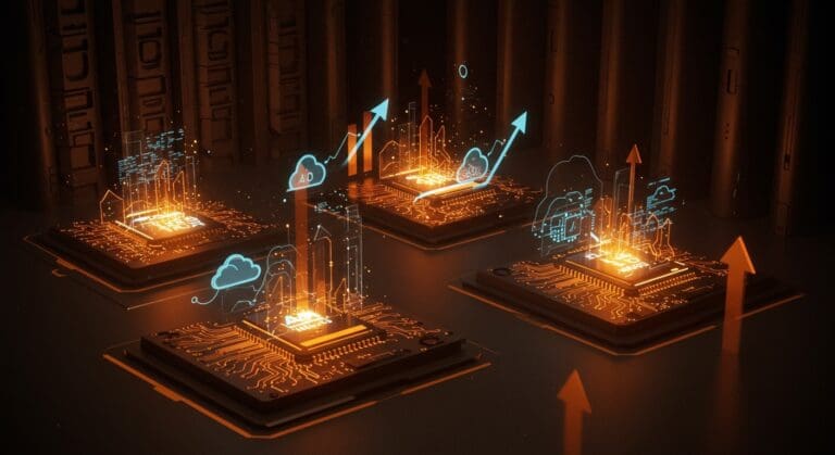 AMD Venice SoC y MI400 aceleradores destacando tendencias de hardware para IA y datacenter en CES 2026, con representación visual de escalabilidad y computación en la nube.