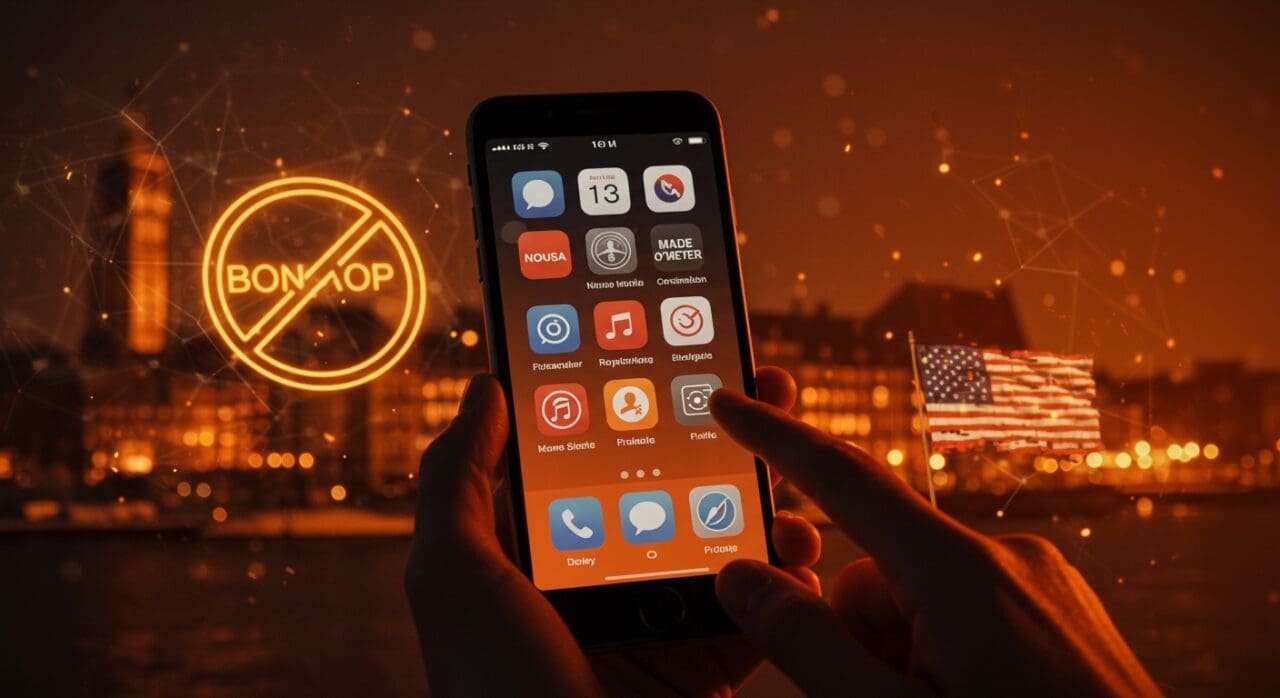 Apps de boicot a productos americanos como NonUSA liderando en Dinamarca, reflejando tendencias de mercado y comportamiento del consumidor en Europa.