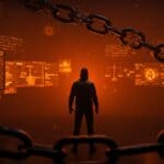 Imagen editorial que representa el caso Bitfinex con un hacker liberado anticipadamente, reflejando temas de cripto, hackeo y regulación fintech.