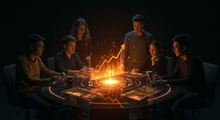 Colaboración de founders en tecnología con representación visual del fondo de inversión Cehta Capital respaldado por Corfo.