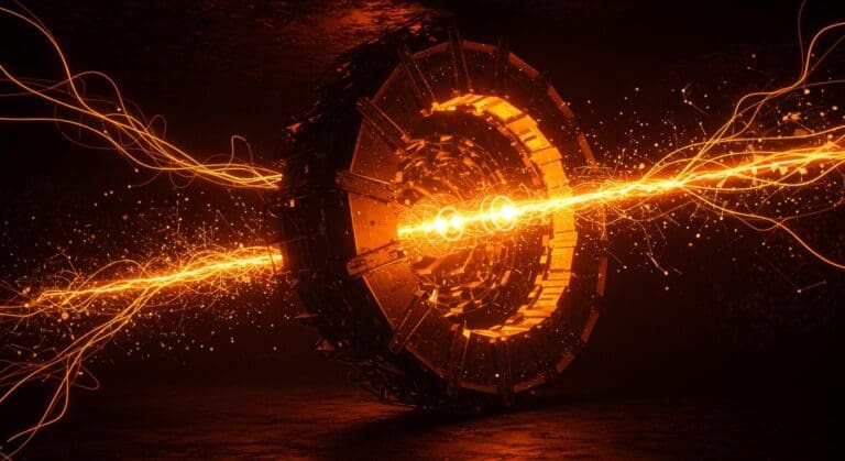 Visualización del Future Circular Collider financiado con un billón de dólares privados, símbolo de innovación científica y funding tecnológico.