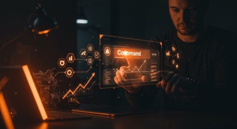 Command K Bar en interfaz gráfica destacada, mejorando la productividad y experiencia de usuario en startups SaaS de LATAM.