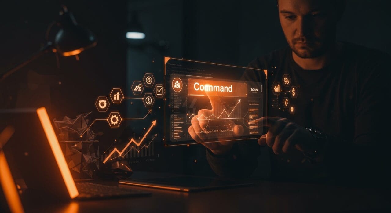 Command K Bar en interfaz gráfica destacada, mejorando la productividad y experiencia de usuario en startups SaaS de LATAM.