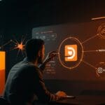 Visualización de equipo SaaS escalando con DoorDash y NetSuite mediante automatización y alianzas estratégicas sin reemplazo de ERP.