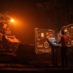 Automatización con inteligencia artificial en minería para compliance, mostrando reducción de riesgos y ahorros.