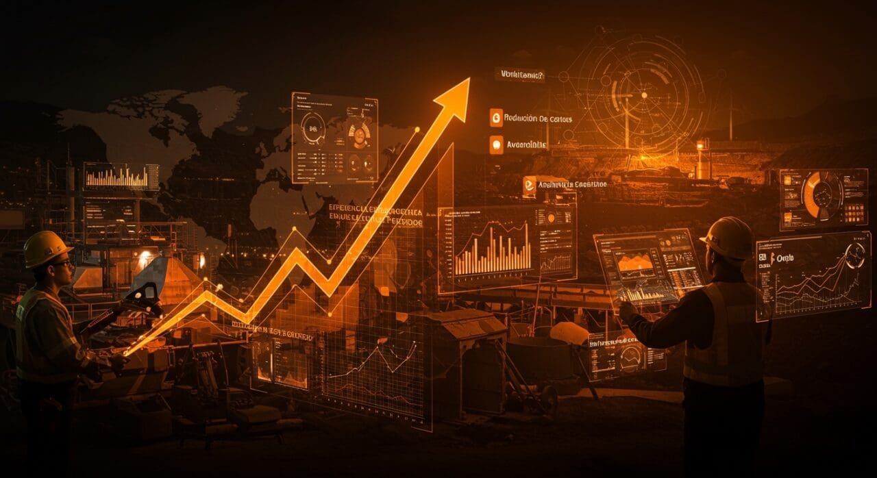 Expansión internacional de startup chilena en minería sostenible con eficiencia energética y analítica avanzada en Perú, Brasil y Canadá.