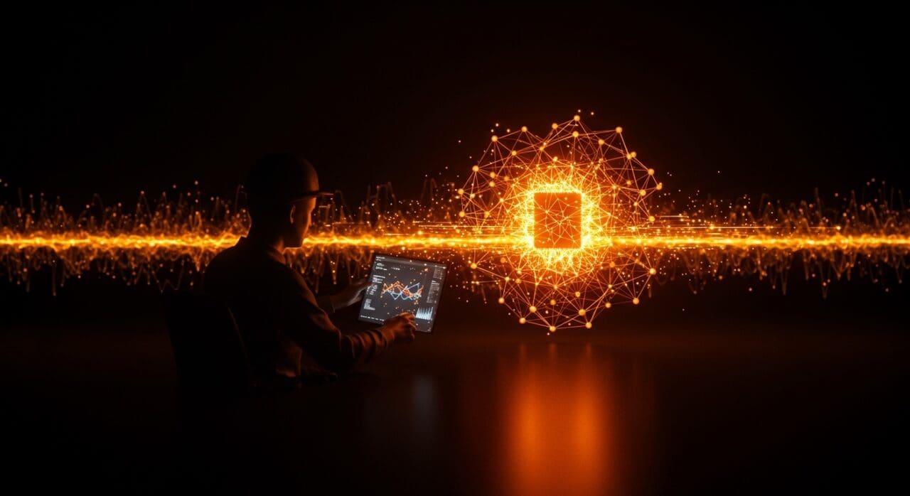 Ilustración conceptual de arquitectura mHC estabilizando señales en transformers para IA escalable en startups.