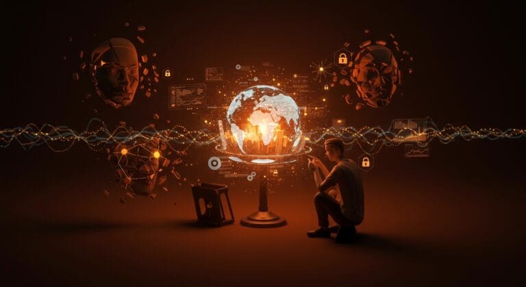 Riesgos de desinformación e inteligencia artificial en turismo con detección de deepfakes y seguridad informática en la industria latinoamericana.