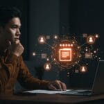 Fundador analizando feedback auténtico en software, ilustrando la economía de reseñas y la confianza en valoraciones para startups LATAM en 2026.