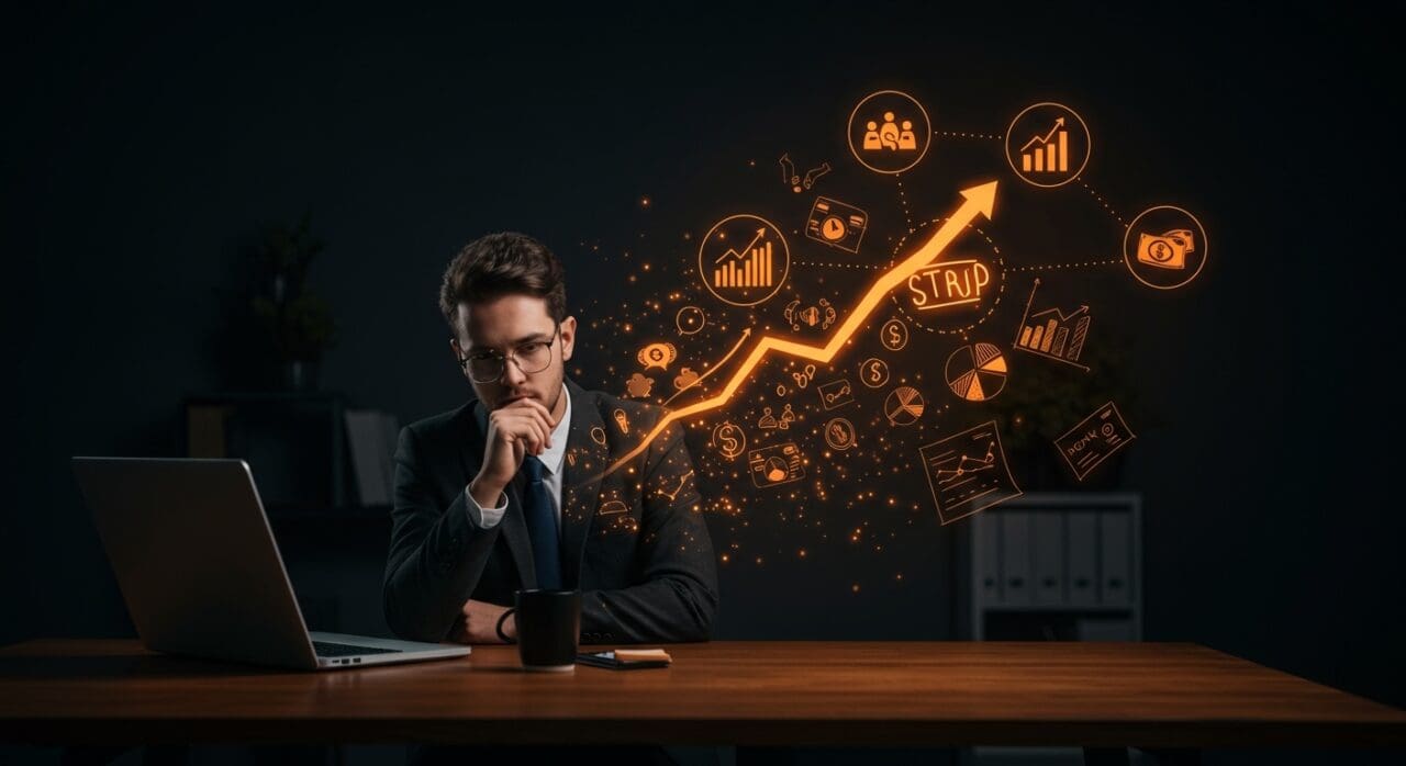 Empleado transformándose en emprendedor en LATAM con guía práctica de emprendimiento y gestión financiera para startups.