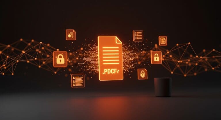 Documento digital inteligente Factify transformando PDFs y docx con IA, integrando seguridad avanzada en la innovación startup.