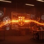 Inversión de FC Barcelona en startup con inteligencia artificial y fragancias personalizadas, simbolizando innovación tecnológica y crecimiento en el ecosistema startup.