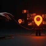 Restricción de la FTC a GM en el uso de datos de geolocalización, simbolizando la regulación y protección de datos en tecnología y movilidad.