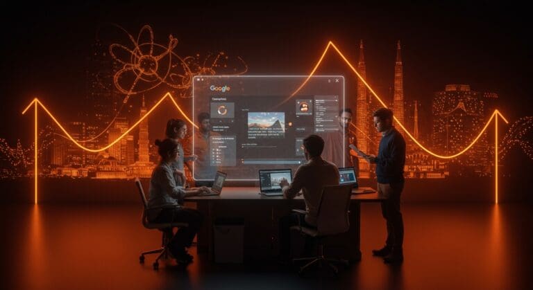 Edición de imágenes con IA basada en texto en Google Photos expandiéndose a mercados emergentes de India, Australia y Japón, mostrando automatización y tecnología avanzada.