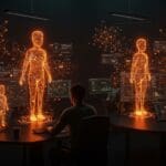 Equipo de desarrollo colaborando con agentes IA open source para optimizar proyectos y conocimiento compartido.