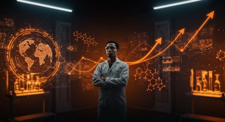 Innovación en IA aplicada en biotecnología con alianza y funding destacado, resaltando desarrollo de fármacos y colaboración global en startups.