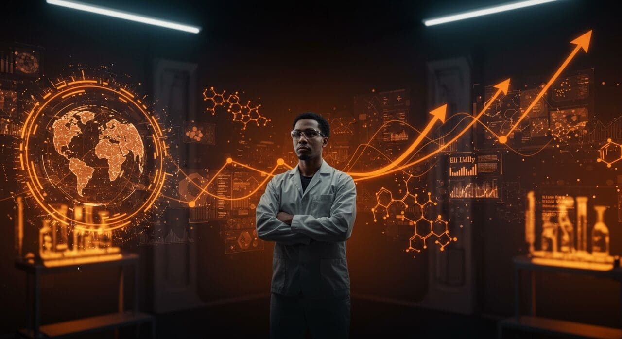 Innovación en IA aplicada en biotecnología con alianza y funding destacado, resaltando desarrollo de fármacos y colaboración global en startups.