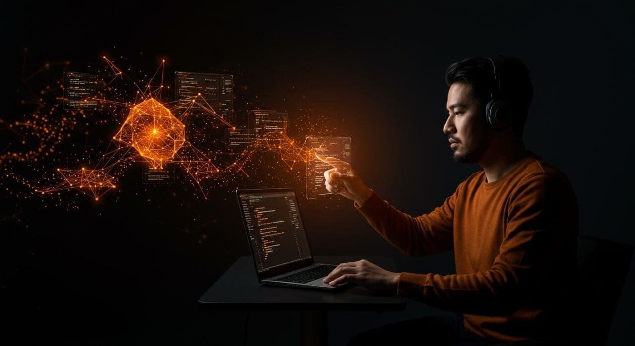 Desarrollador de software utilizando asistentes de codificación de IA para mejorar la programación y la calidad del código en desarrollo de software.